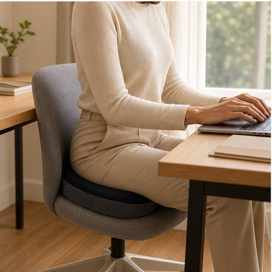 Mileform – Non-Slip Memory Foam Seat Cushion for Car, Office & Wheelchair + 50% OFF