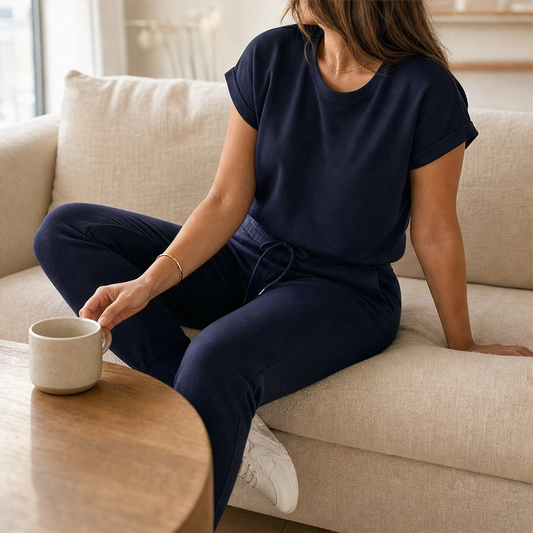 Hush™ – Soft Lounge Set with Drawstring Pants & Pockets + 50% OFF