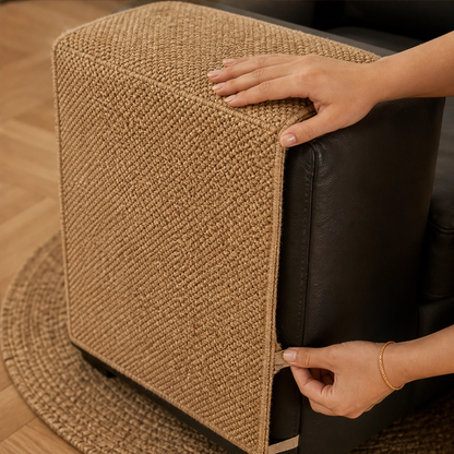 Pawden™ – Faux-Sisal Scratch-Resistant Sofa Armrest Cover for Cats + 50% OFF
