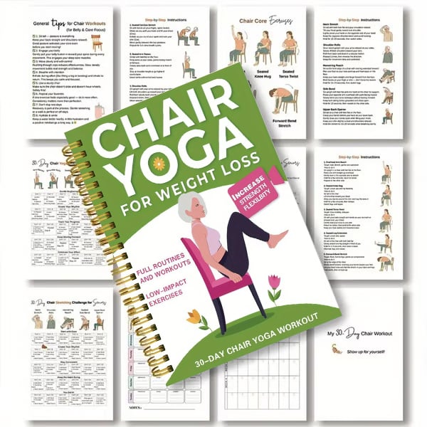 The 30-Day Chair Yoga Guide - Lose Weight From Your Seat + 50% OFF