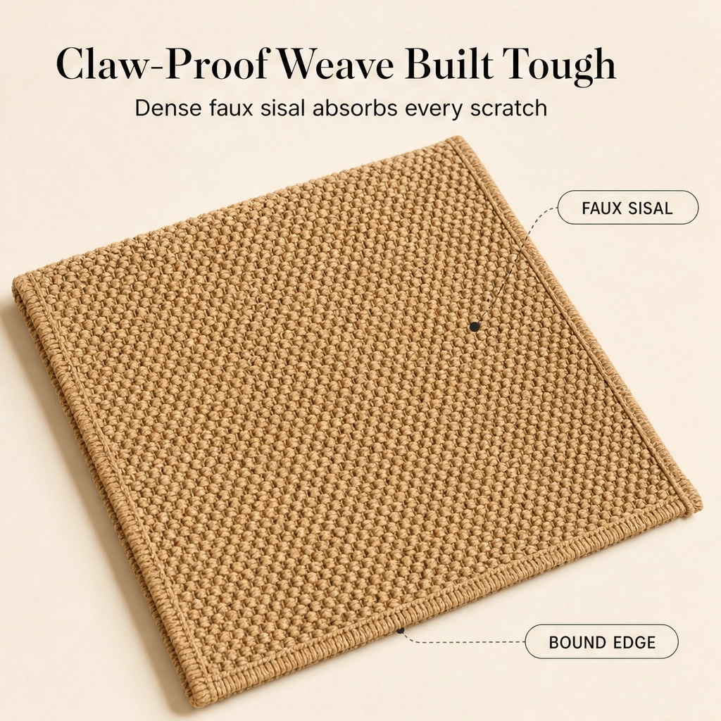 Pawden™ – Faux-Sisal Scratch-Resistant Sofa Armrest Cover for Cats + 50% OFF