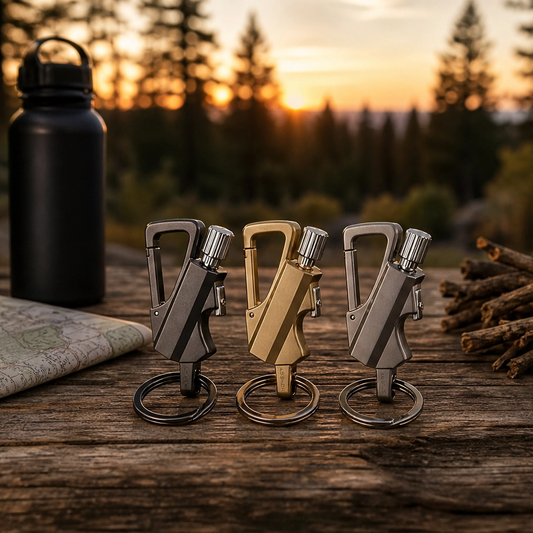 Anvil™ – Stormproof Permanent Match Keychain – Waterproof Flint Lighter with Bottle Opener & Carabiner + 50% OFF