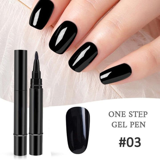Glazelle – 18-Color One Step Gel Nail Pen Set with Mini UV Lamp +Bu 1 Get 1 FREE