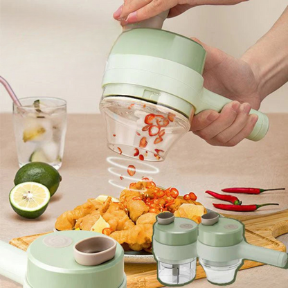 The KitchenFlow 4-in-1 Chopper - Electric Chopping, Slicing, and Grinding + 50% OFF