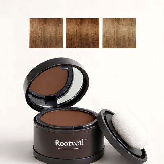Rootveil™ – Instant Root Cover & Grey Touch-Up Powder with Built-In Mirror + 50% OFF