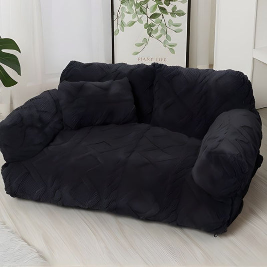 Cosset™ – Plush Raised-Edge Orthopedic Pet Sofa with Washable Cover + 50% OFF