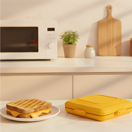 Crispwell™ – Microwave Grill & Sandwich Maker for Crispy Paninis in Minutes + 50% OFF