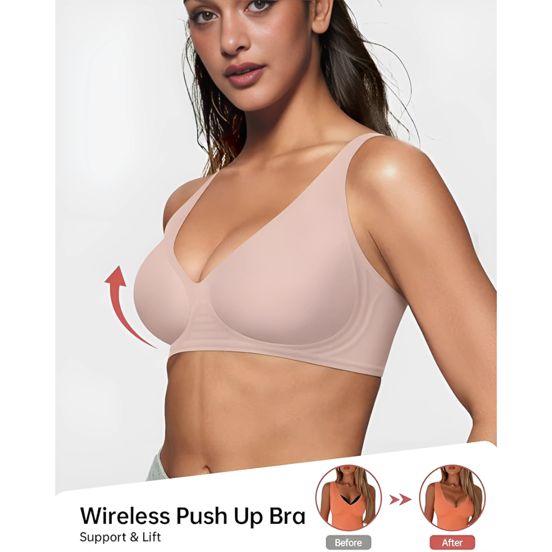 Second Skin Lift Bra – Wireless Invisible Comfort with Natural Push-Up Support 50% OFF!