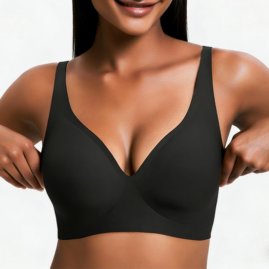 The Neslemy Seamless Bralette - Deep V, Seamless Comfort, and Wireless Push Up + 50% OFF