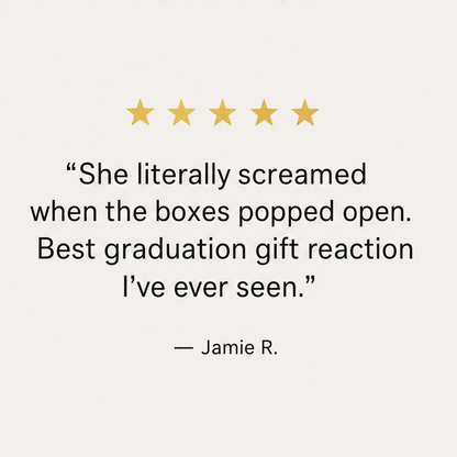 Confettio™ – 2026 Class of Grad Surprise Explosion Gift Box with Pop-Up Cash Reveal + 50% OFF