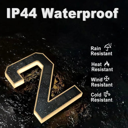 The SolarGlow Address Sign - Be Seen, Be Safe: High-Visibility Non-Solar Address Marker