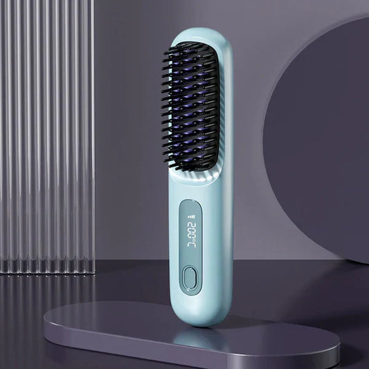 Lumane – Cordless Ceramic Ionic Hair Straightening Comb + 50% OFF