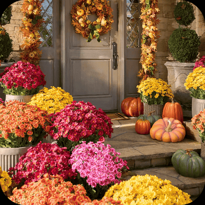 AutumnGlow Mums - A Perfect Fall Porch, Guaranteed + 50% OFF