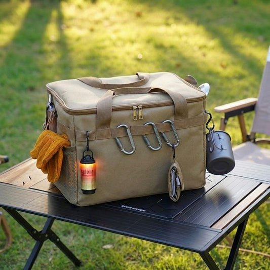 Ridgecache™ – Waterproof Foldable Camping Gear Organizer Bag + 50% OFF