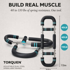 Torquen™ – Adjustable 40–110 LB Spring Resistance Upper Body Trainer + 50% OFF