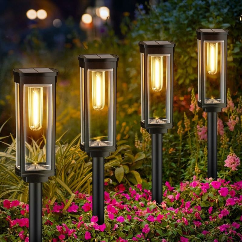 Hearthwick™ – Retro Solar Pathway Lights, 12-14Hr Glow, IP65 Waterproof, 8-Pack + 50% OFF