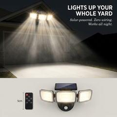 Sentrex™ – Solar Motion Security Light with 270° Coverage & 3 Modes + 50% OFF