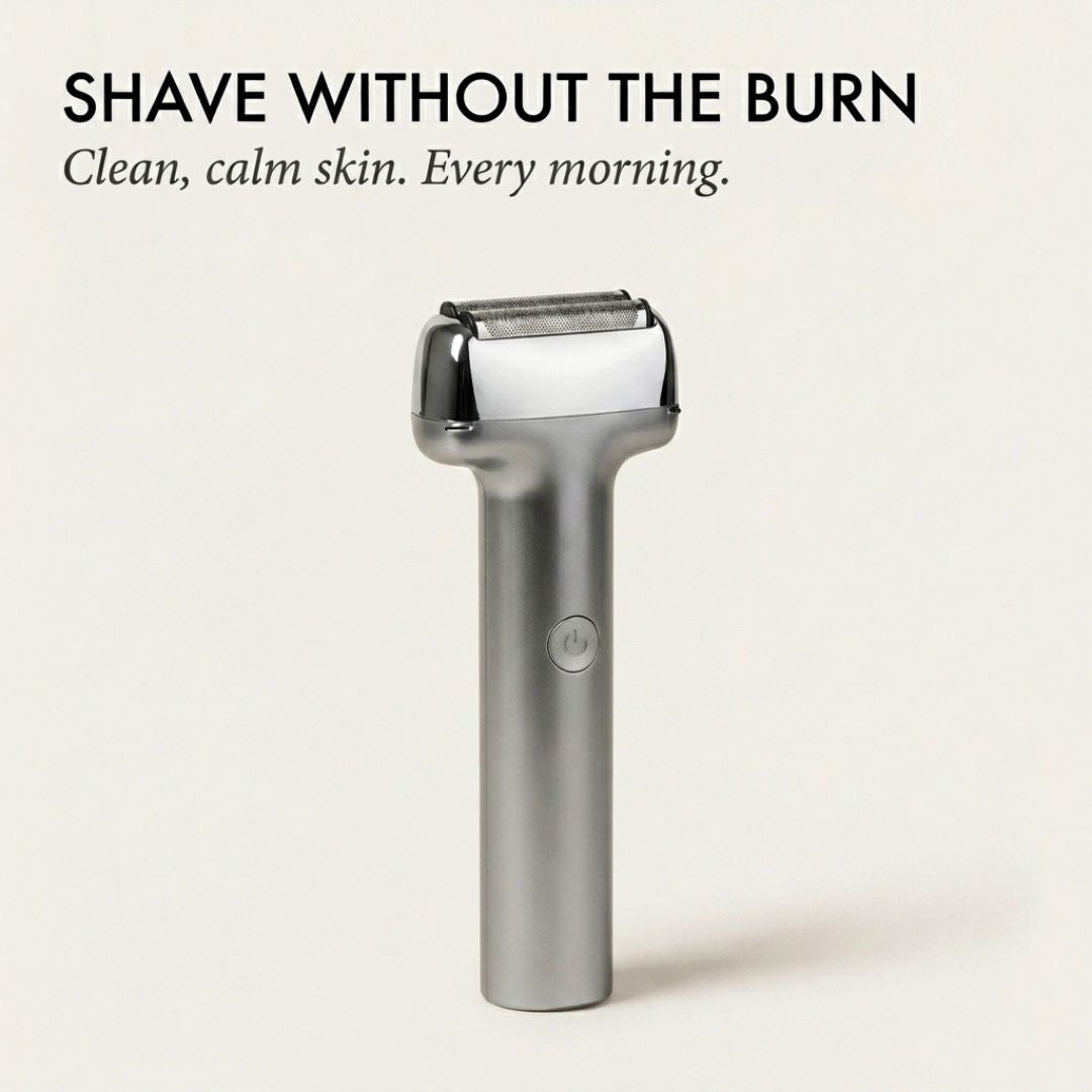 Temper™ – Wide Foil, Tilt Head & IPX6 Rechargeable Electric Shaver for Men + 50% OFF