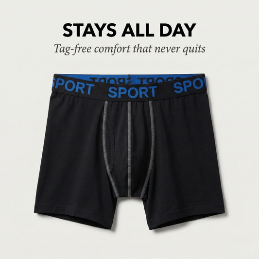 Trunkwell™ – 5-Pack Moisture-Wicking Tag-Free Boxer Briefs for Men + 50% OFF