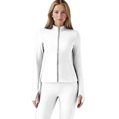 The FlexSculpt Workout Jacket - Lightweight Pleats for a Sculpted Fit + 50% OFF