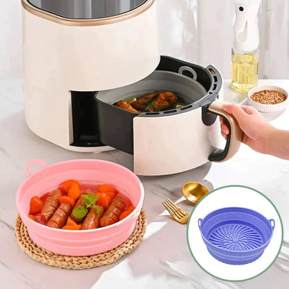 The AirCrisp Silicone Pan - Never Scrub Your Air Fryer Again - 1+1 FREE