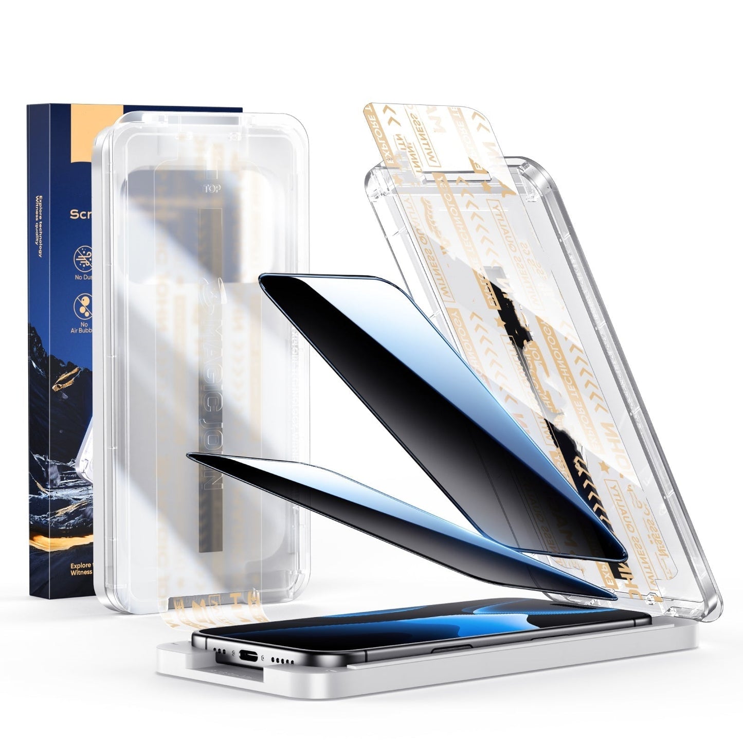 The Auto-Align Screen Protector - A Perfect, Bubble-Free Install + 50% OFF