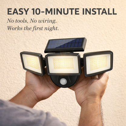 Sentrex™ – Solar Motion Security Light with 270° Coverage & 3 Modes + 50% OFF