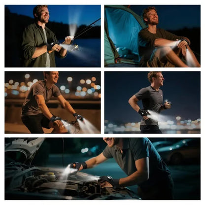 The TaskLight Work Gloves - A Third Helping Hand, No Flashlights Anymore + 50% OFF