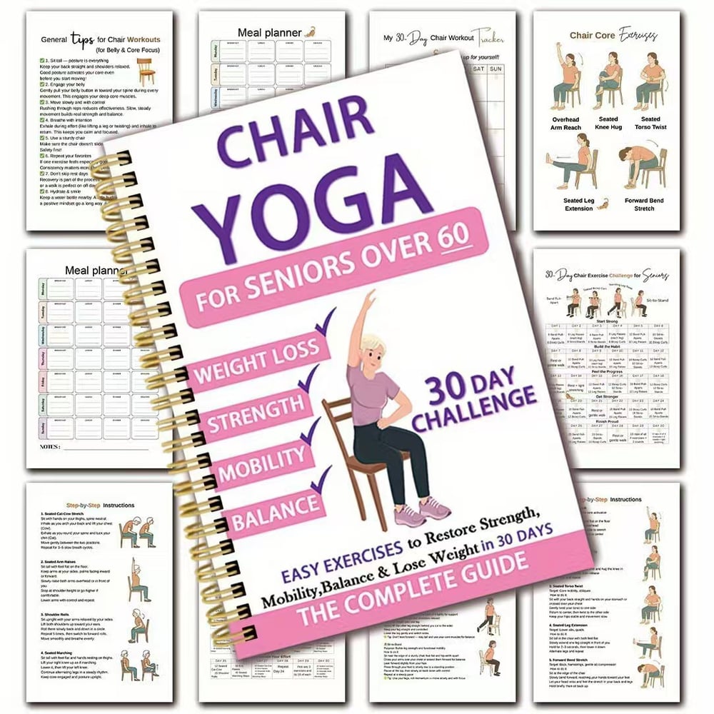 The 30-Day Chair Yoga Guide - Lose Weight From Your Seat + 50% OFF