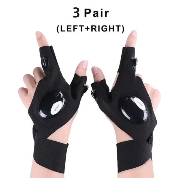 The TaskLight Work Gloves - A Third Helping Hand, No Flashlights Anymore + 50% OFF