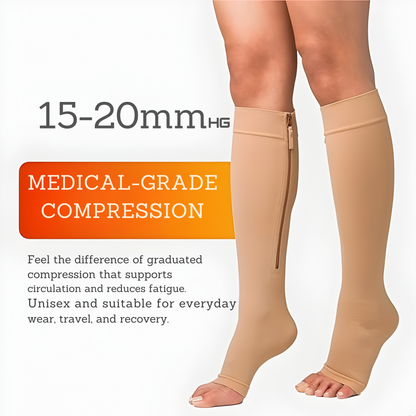 The FlexZip Compression Socks - Instant Comfort for Swelling & Leg Fatigue + 50% OFF