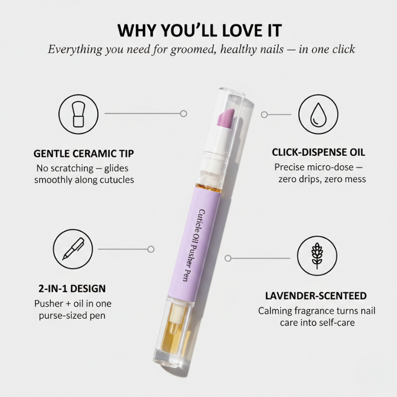 GlowTip™ Cuticle Oil Pusher Pen + 1+1 FREE