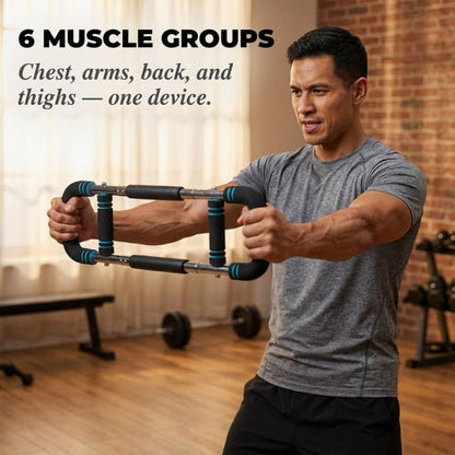 Torquen™ – Adjustable 40–110 LB Spring Resistance Upper Body Trainer + 50% OFF