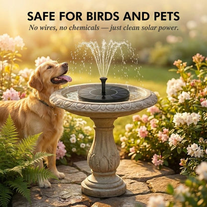 SunPerch™ – Solar Floating Fountain Pump for Bird Baths & Garden Ponds + 50% OFF