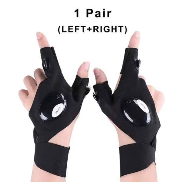 The TaskLight Work Gloves - A Third Helping Hand, No Flashlights Anymore + 50% OFF