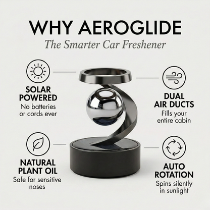 Aeroglide™ – Solar-Powered Levitating Car Aromatherapy Diffuser + 50% OFF