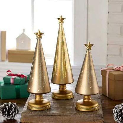 The Starlight Glass Tree Trio - An Automatic Holiday Glow + 50% OFF