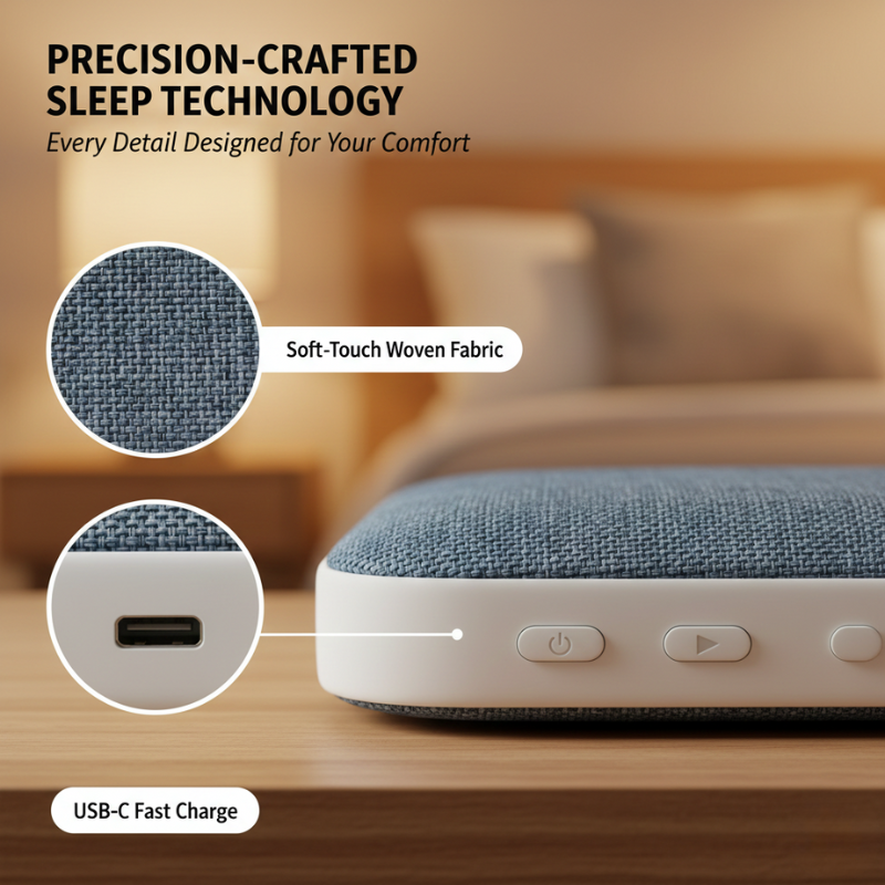 Hushelle™ – Ultra-Thin Bluetooth Under-Pillow Sleep Speaker + 50% OFF