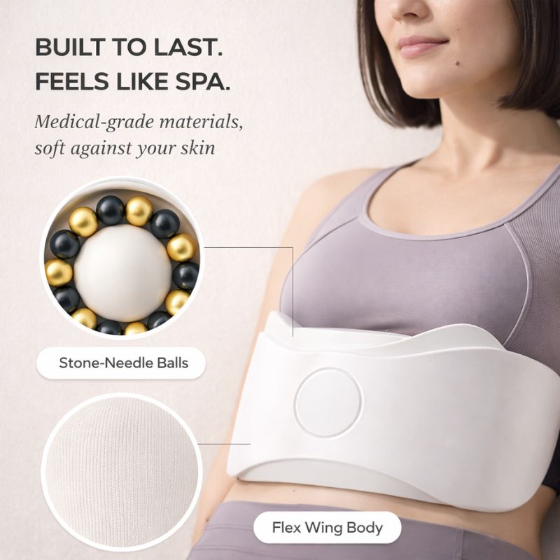 Meltara™ – Heated Stone-Needle Belly Massager | 3 Modes for Bloating, Digestion & Fat Burning + 50% OFF