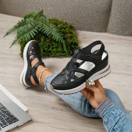 Soléase™ – Supportive Comfort Wedge Sandals for Women + 50% OFF