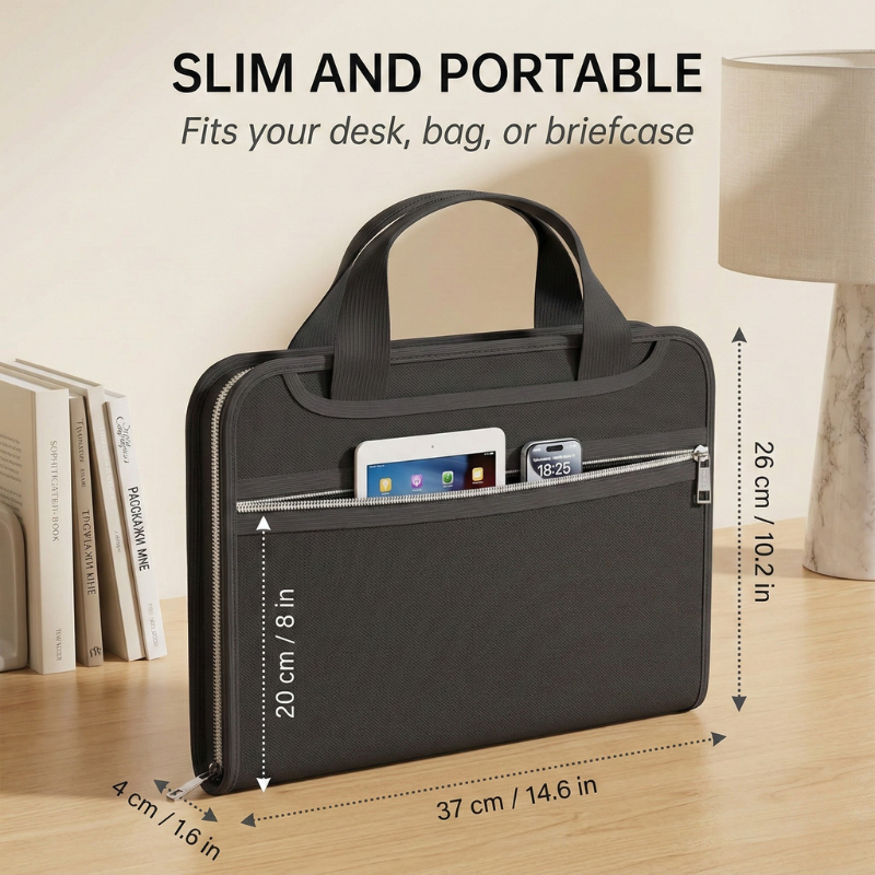 Bastion™ – Fireproof Waterproof Accordion File Organizer with Lock & Handle + 50 % OFF