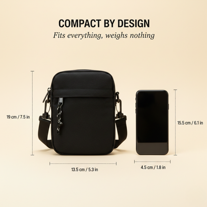 Slatepack™ – 4-Pocket Compact Crossbody Bag for Men + 50% OFF