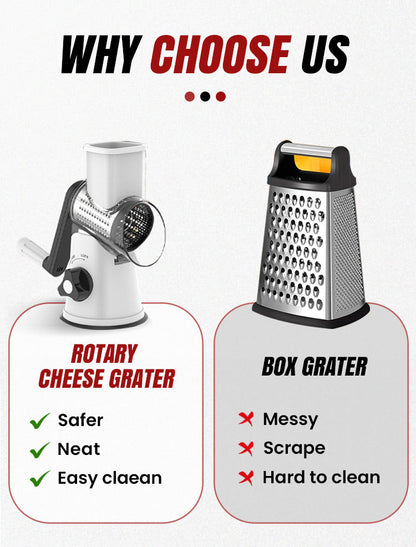 The SwiftSlice Rotary Grater - Your 12x Faster Kitchen Helper + 50% OFF