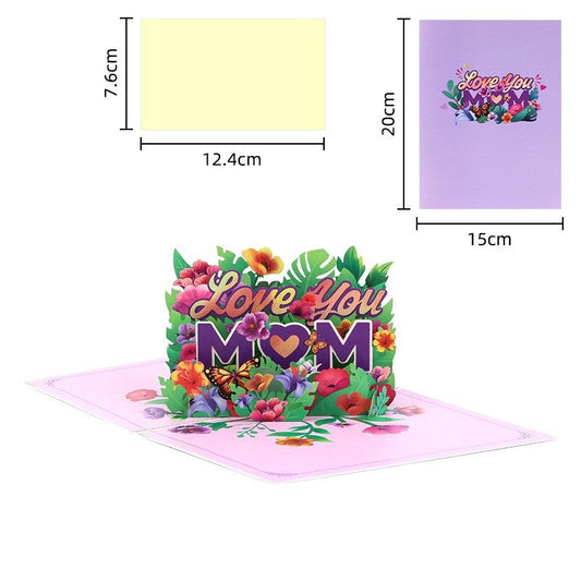Bloomfold™ – 3D Pop-Up Mother's Day Card with Hidden Note Slot & Luxury Envelope + 1+1 FREE