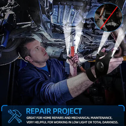 The TaskLight Work Gloves - A Third Helping Hand, No Flashlights Anymore + 50% OFF