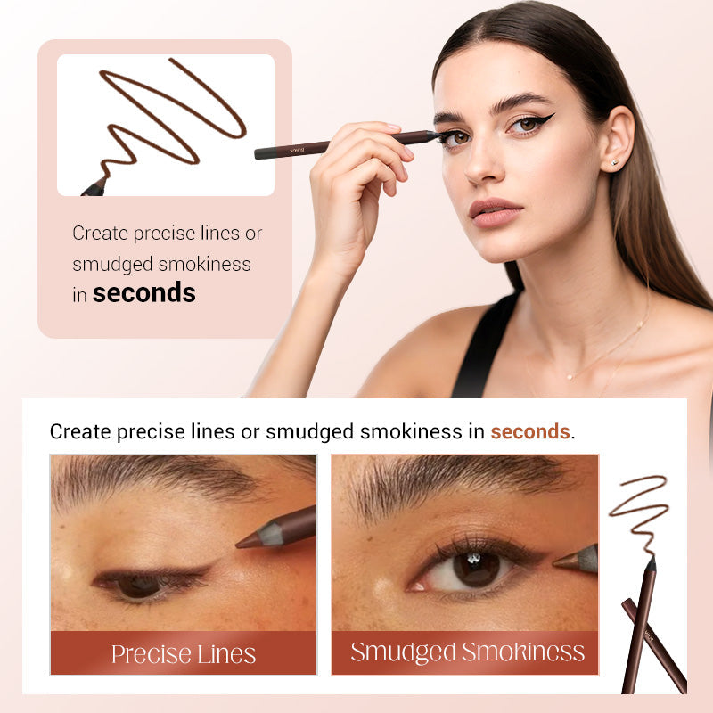 The AquaGlide Eyeliner - Ultra-Pigmented, Waterproof, and Beachproof + 1+1 FREE