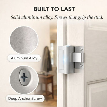 Holdfast™ – 800 lbs Door Reinforcement Lock, 2 Pack Security Latch for Inward Swinging Doors + 50% OFF