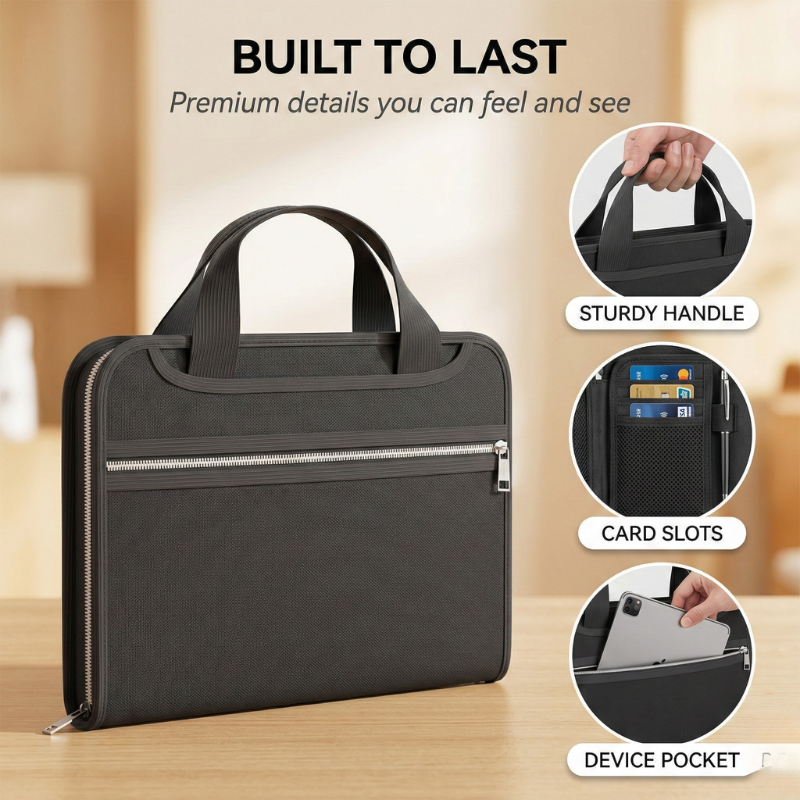 Bastion™ – Fireproof Waterproof Accordion File Organizer with Lock & Handle + 50 % OFF