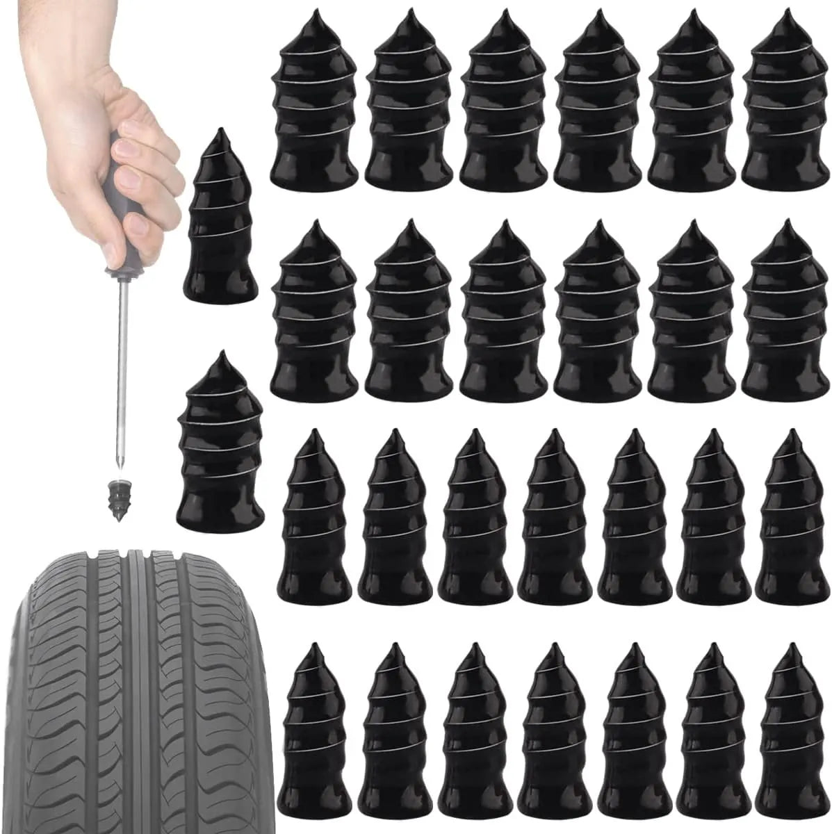 The AutoSeal Tire Plugs - Instant Puncture Repair, Zero Dismantling Required + 50% OFF