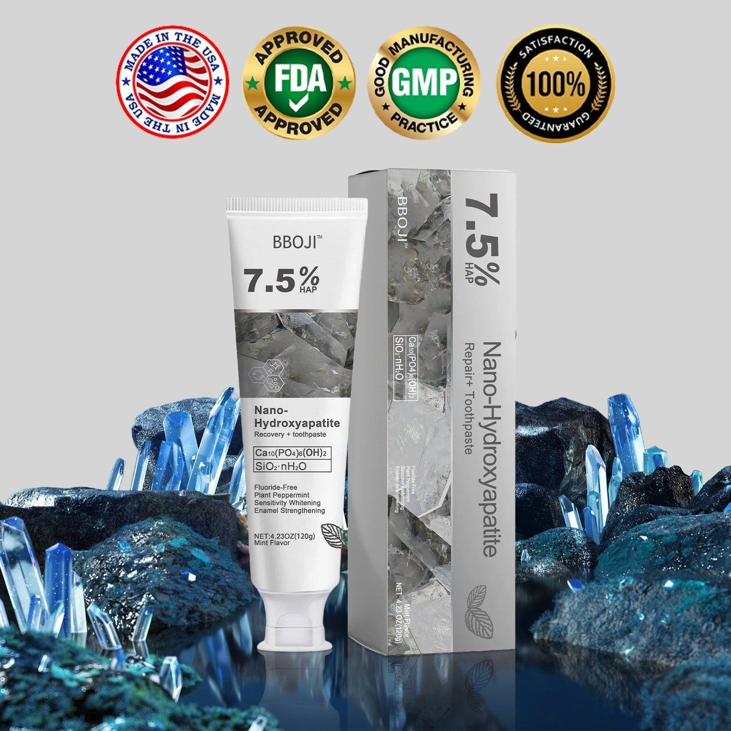 The BBOJI Enamel Protect Toothpaste - Gentle Whitening & Enamel Strength + 50% OFF